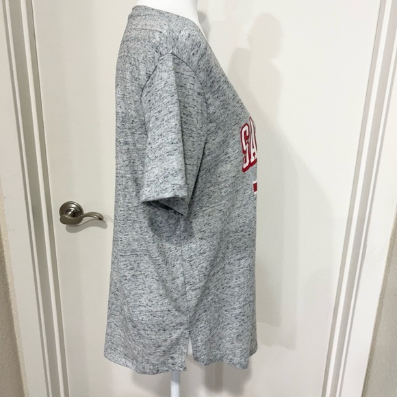 The Official NFL Team Appeal San Francisco 49ers  V Neck T-shirt Size XL Grey - Picture 5 of 10